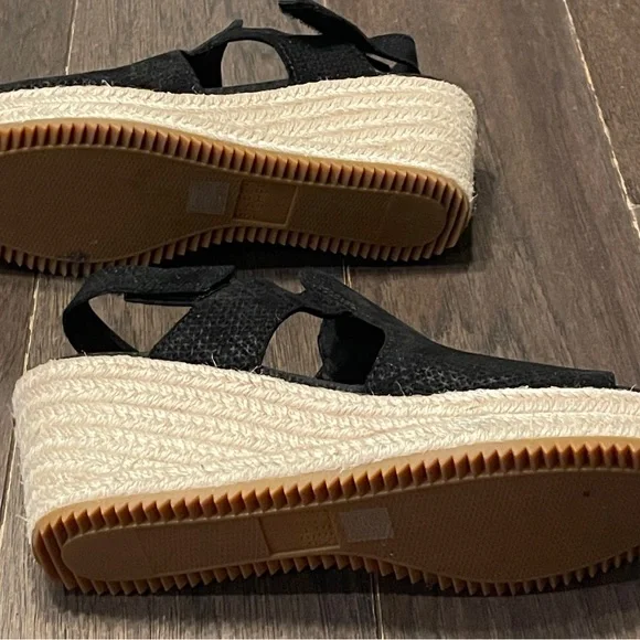 Eileen Fisher Wilda Slingback Espadrille Platform Wedge Sandal Women 8.5 - Picture 2 of 7